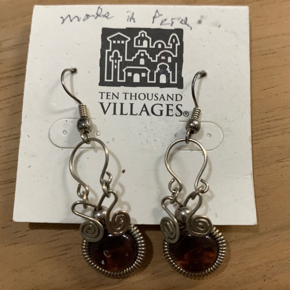 Ten Thousand Villages Vintage Earrings - Picture 1 of 3